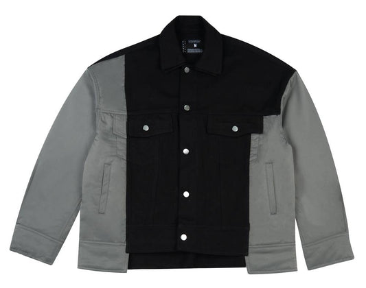 ELEVATA CASUAL COLORBLOCKED DENIM JACKET